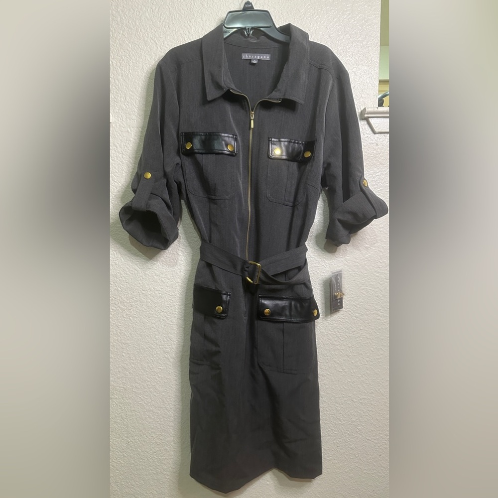 Belted Dress Sharagano